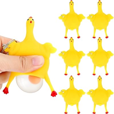Jeux amusants 6 pièces jouet de poulet innovant pour soulager le stress