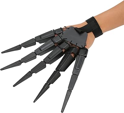 Extension de doigt articulée d'halloween extension flexible de squelette effrayant gant de main