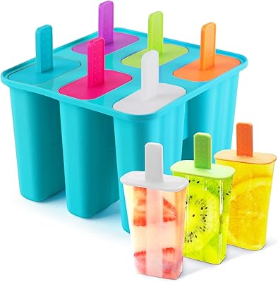 Moule à glace élégant en silicone, 6 pièces, sans bpa, réutilisable, facile à