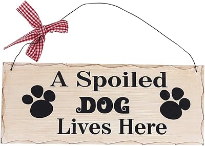 Panneau décoratif en bois pour amoureux des chiens panneau à suspendre pour la de