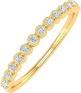 Bague de mariage en diamant de 0,08 carat en or 14 carats