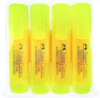 Faber-castell 1546 marqueur set de 4 pièces, jaune, assorti, 154631