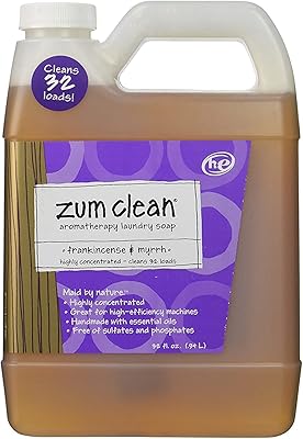 Savon à lessive parfumé indigo wild zoom clean, encens et myrrhe, 946 ml