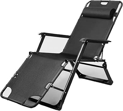 Chaise longue pliante réglable zéro gravité jigero avec appui-tête réglable, chaise de plage