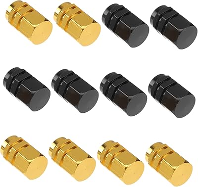 Musisaly 12 pièces/3 jeux de couvre-pneus pour voitures, capuchon de pneu de voiture