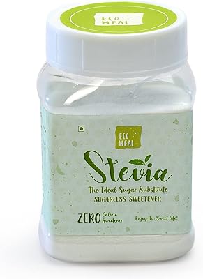 Édulcorant sans sucre ecoheal stevia - 175 g de substitut de sucre naturel