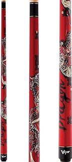 Queue de billard viber underground 58 pouces, 2 pièces, motif dragon