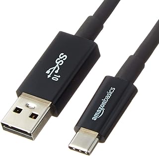 Câble amazonbasics usb type-c vers usb-a mâle 3.01 gen 2 - 3 pieds