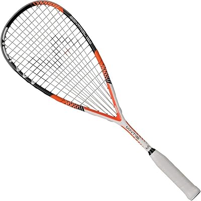 Raquette de squash unisexe mantis sqr503 control 130, blanche et orange, 27,58 cm