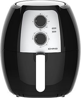 Friteuse à air khind arf77, capacité xl 7,7 l, friteuse antiadhésive, minuterie