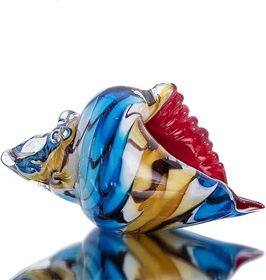 Figurines en verre de coquillage de mer, décoration de la maison, verre soufflé