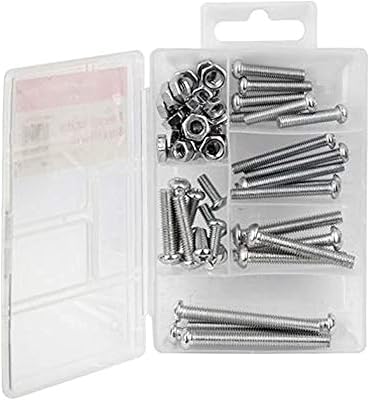 Kit de vis mécaniques powersafe avec écrous (environ 60 pièces)