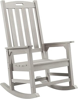 Chaise à bascule de patio psilvam chaise porche en bois avec dossier haut