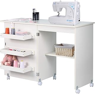 Table de couture ns direct, chariot de bricolage pliable et armoire de couture