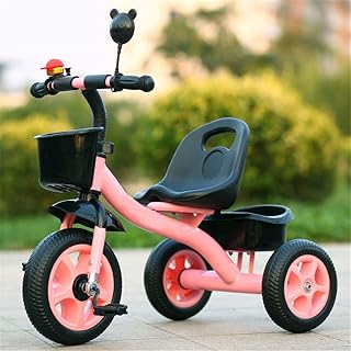 Tricycle pour enfants avec boîte de rangement, cadre triangulaire sécurisé, tricycle pour tout-petits de 2 à 6 ans, rose. Diaytar : Connectez-vous aux meilleures offres