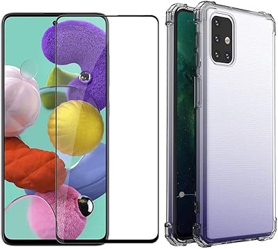 Coque de protection transparente margoun avec protection d'écran pour téléphone portable samsung galaxy