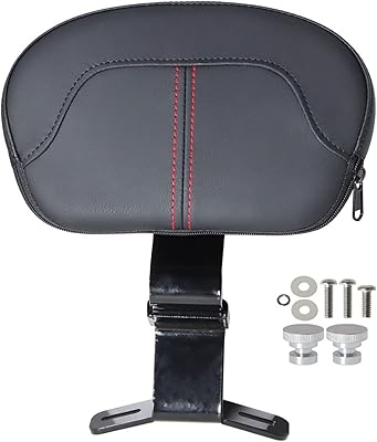 Lablt coussin de dossier de conducteur avant détachable avec coutures noires et rouges
