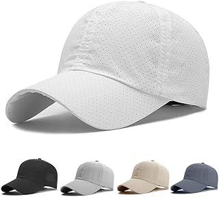 Casquette de baseball unisexe noire réglable casquette de sport respirante à séchage rapide