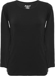 T-shirt à manches longues pour femme, blanc, 5 pi à 5 pi 10