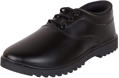Chaussures d'école unistar pour garçons ; dentelle noire