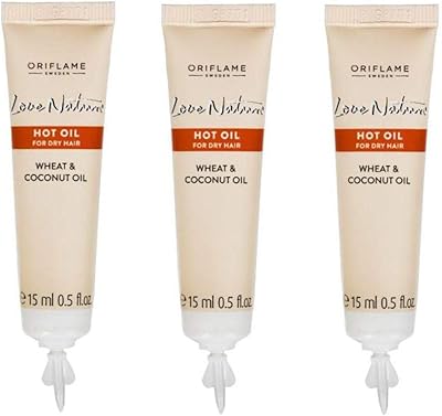 Huile capillaire chaude oriflame pour cheveux secs au blé et à la noix