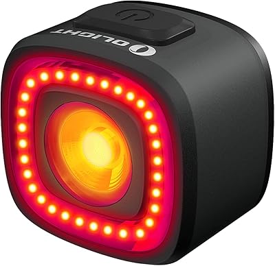 Feu arrière de vélo intelligent rechargeable par usb o-lite rn 120 lumens