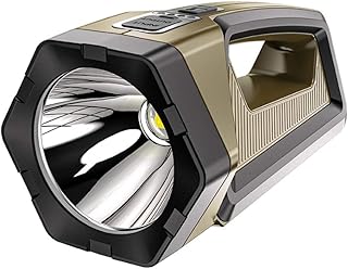 Lampe de poche extérieure portable, lampe de poche led étanche multifonction rechargeable