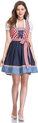 Chemisier de costume traditionnel dirndl bavarois pour femme, chemise courte blanche, blanc