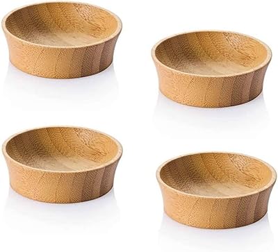 Ensemble de petites tasses à lisser en bambou 4 pièces (017511)
