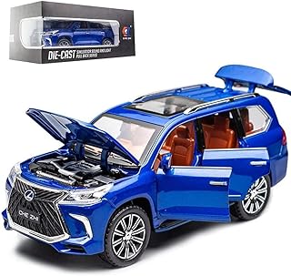 Modèle de véhicule tout-terrain lexus 570 1/24, suv de luxe en alliage