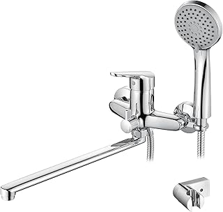 Ibergriff roma m13150 mitigeur de baignoire robinet de douche mural haut avec douchette
