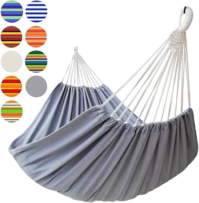 Hamac double brésilien jukan pour deux personnes en tissu taille xl 220 x