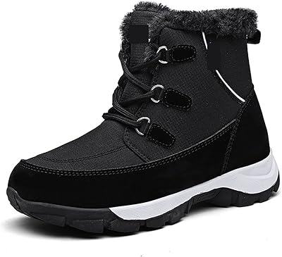 Luciy baskets de marche pour femme bottes d'hiver pour femme fourrure épaisse chaussures
