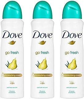 Déodorant dove spray go fresh à la poire et à l'aloe vera, paquet
