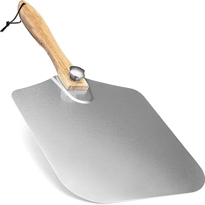 Pelle à pizza en aluminium spatule 12 x 14 pouces avec manche