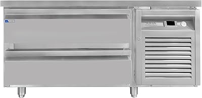 Réfrigérateur commercial de comptoir sofia 2 congélateurs supérieurs acier inoxydable capacité
