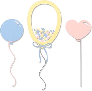 Ensemble de modèles de ballons sizzix jessica scott freemilites, 8 pièces, multicolore