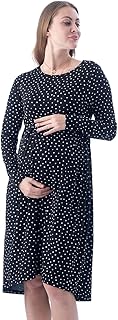 Robe de maternité à pois lacy dreams pour femme, noir