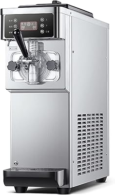 Machine à crème glacée molle automatique commerciale, sorbetière, acier inoxydable, panneau de commande