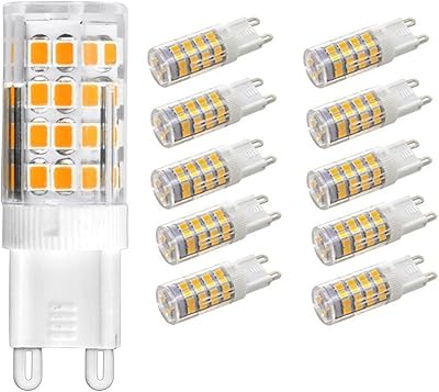 Ampoules led g9 blanc froid 6000k, équivalent 5w aux ampoules halogènes de 40w