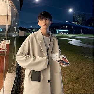 Mode coréenne jolie pochette pour hommes, vêtements d'automne japonais, veste de costume noire