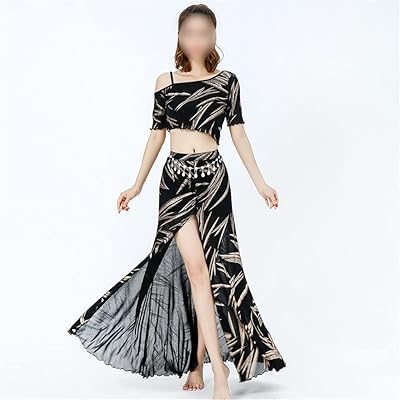 Alsmbf costume de danse du ventre pour femmes, vêtements d'entraînement, robe de danse
