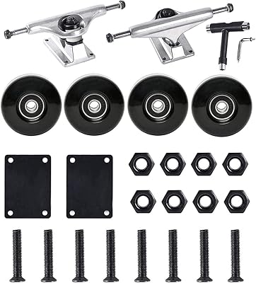 Kit de roues et camions de skateboard friedar kit roulements 52 mm 54