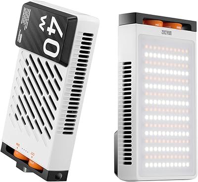 Lampe vidéo led xeon 40 w panneau d'éclairage bicolore portable m40 pour la photographie