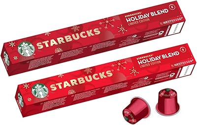 Capsules de café starbucks holiday blend à torréfaction moyenne de nespresso, 57 g