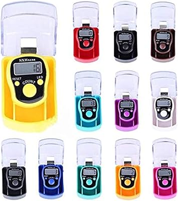 Compteur tasbeeh à 5 grands chiffres avec lumière led - 3 pièces
