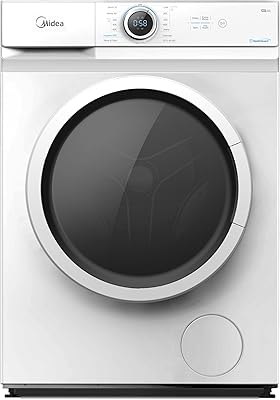 Lave-linge à chargement frontal midea 8 kg avec moteur inverseur bldc, 1400 tr/min