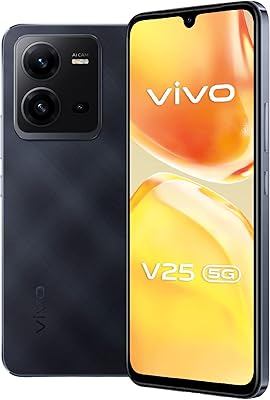 Caméra selfie vivo v25 5g (noir diamant, 8 go de ram, 128 go)