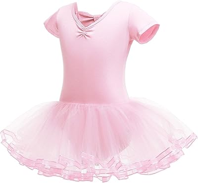 Hihcbf robe de ballet jupe de danse de gymnastique enfants filles costume