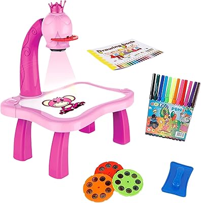 Table éducative pour enfants avec projecteur intelligent pour enfants, table à dessin